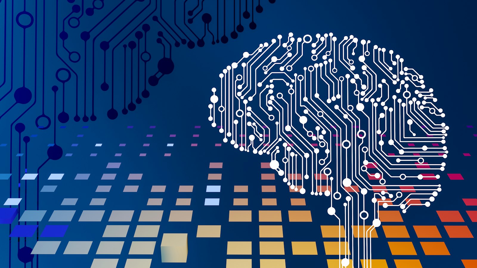 Futuristic AI interface representing an AI-powered business intelligence and sales platform